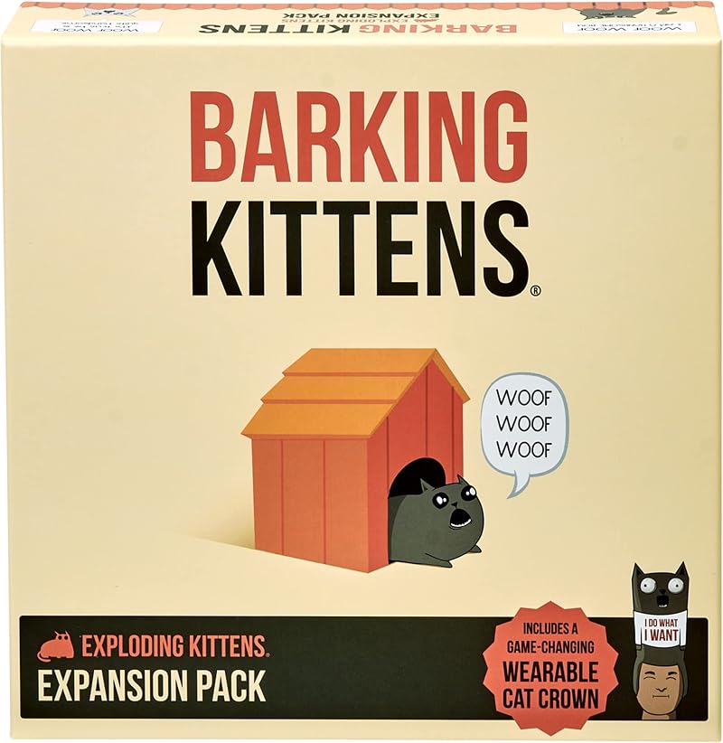 Exploding Kittens Barking Kittens Expansion Pack Brand New Required Game