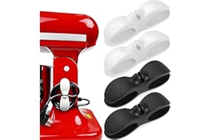 JUJUBE PRODUCTS 4 Pack Upgraded Cord Organizer for Kitchen Appliances with Self Adhesive Mount - Stick On Cord Organizer for Appliances, Cable Cord Holder Cord Winder for Pressure Cooker, Blender, Mixer, Toaster