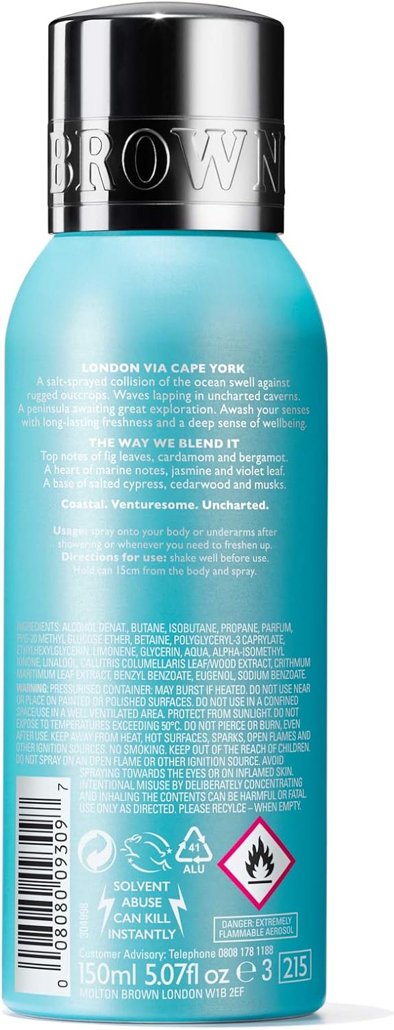 Molton Brown Coastal Cypress & Sea Fennel Deodorant Spray 150 ml, 150 ml (Pack of 1) - Image 4