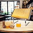 Aetwhy Honeycomb Frame Display Stand, Stainless Steel Honey Uncapping Holder Frame Holder Beekeeping Honeycomb Holder Stand for Beekeeping Restaurants Bakeries Honey Exchange Club, Silver