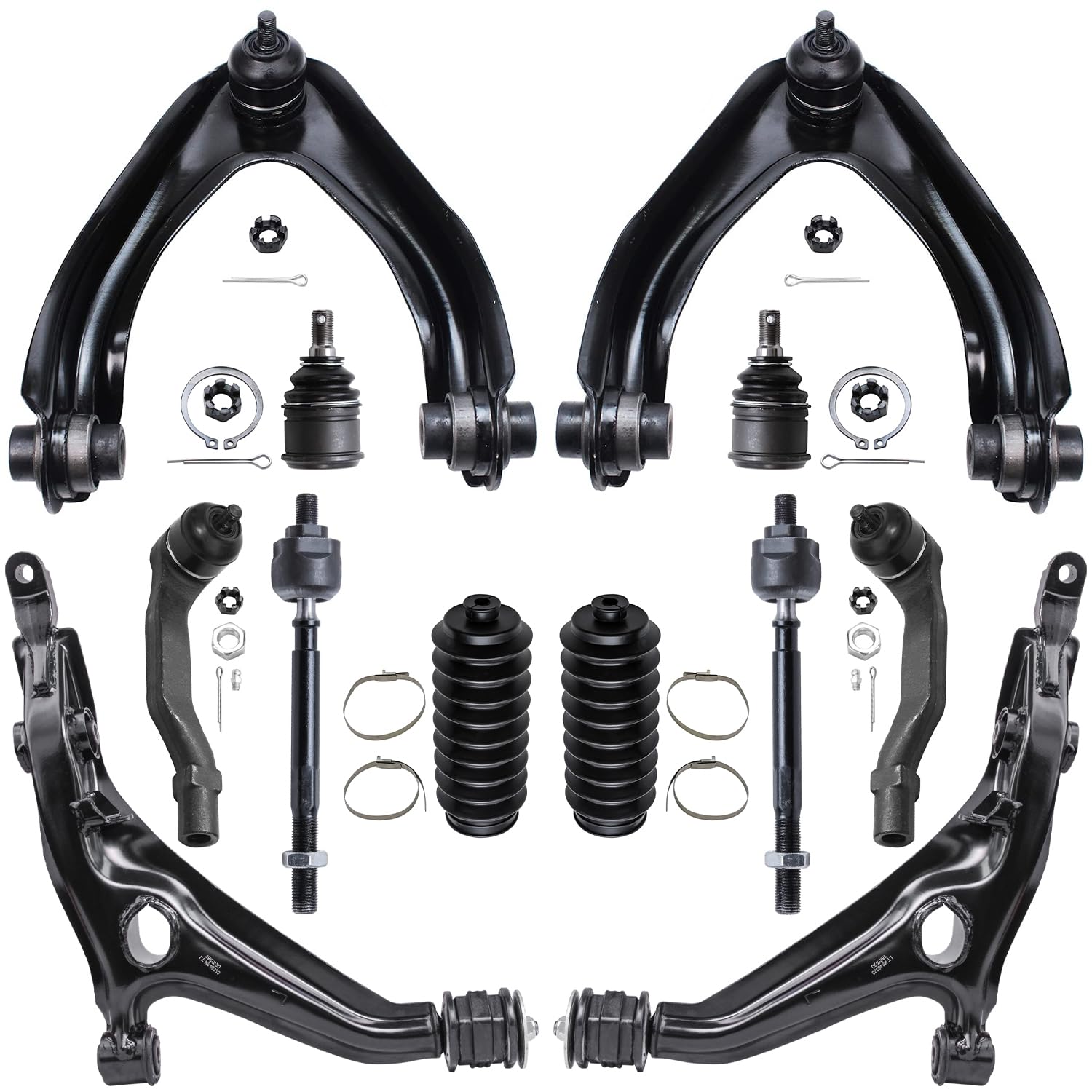 thumbnail image 2 of Front Lower Control Arms Kit For 1997-2001 Honda CR-V | 2PC Set With Ball Joints | Greasable & Adjustable 2 of 6