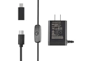 Smraza 5.1V 3A Power Supply Compatible with Raspberry Pi 4 ON/Off Switch, USB-C Pi 4 Charger Raspi 4B Adapter for Raspberry Pi 4 Model B 1GB 2GB 4GB 8GB Version
