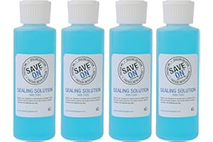 Save On Postage Ink E-Z Seal Sealing Solution - Sealing Solution for DM Series Mailing System - PB E-Z Seal- Postage Meter Sealing Solution (4 Pack - 4oz)