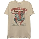 Marvel Mens Marvel Comics Spider-Man Swinging Short Sleeve T-Shirt