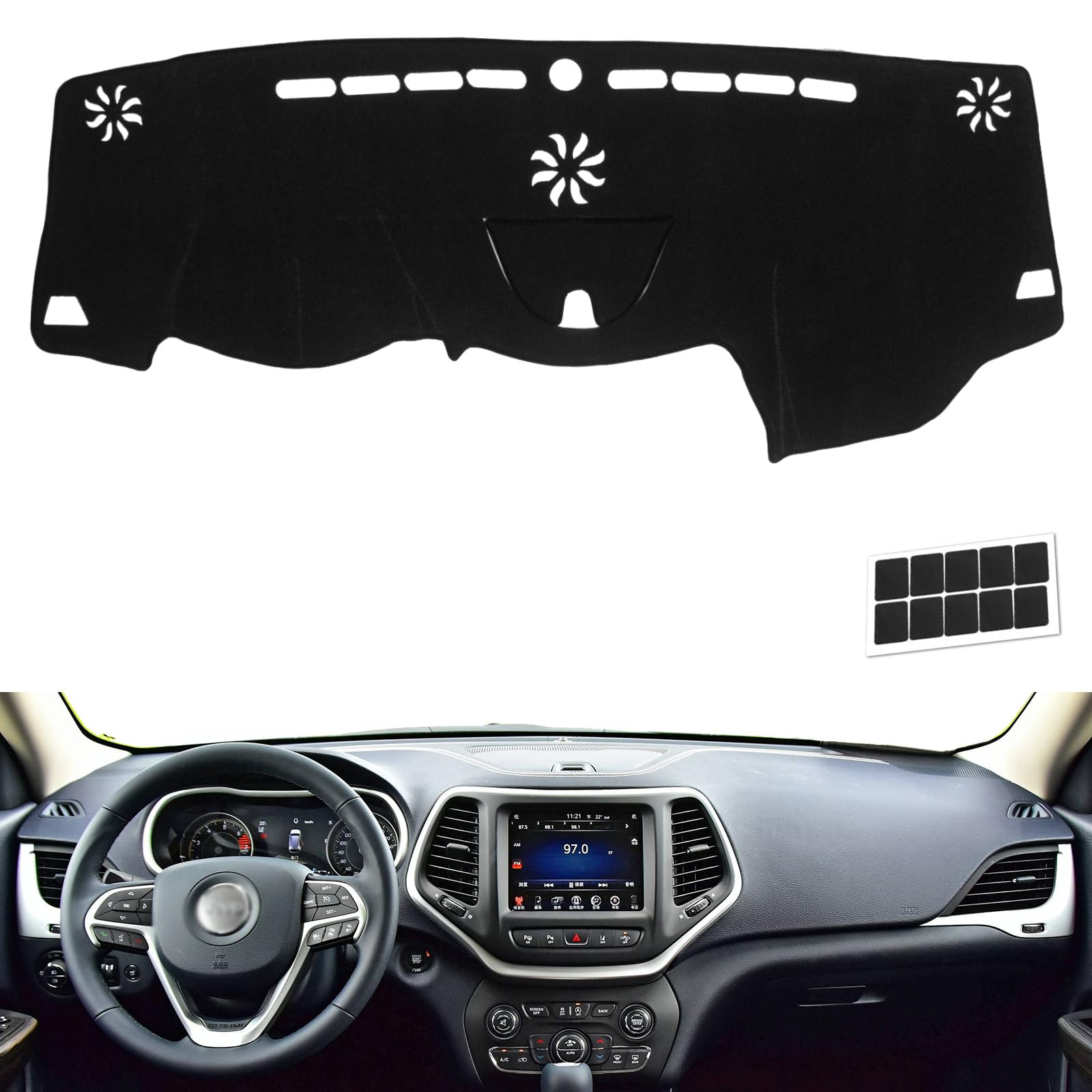 Dashboard Cover Dash Mat Voor BMW X6 E71 2008-2014 - Antislip Zonnescherm Zwart