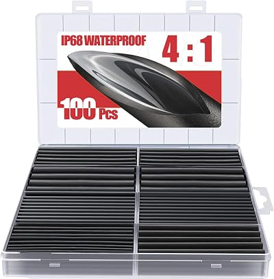 Eventronic Heat Shrink Tubing 4:1 90mm Adhesive Waterproof IP68 100pcs