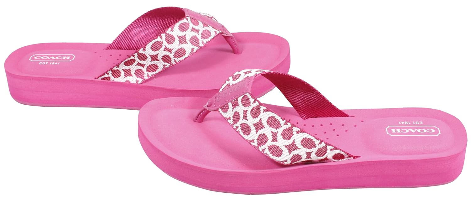 coach jessalyn flip flops