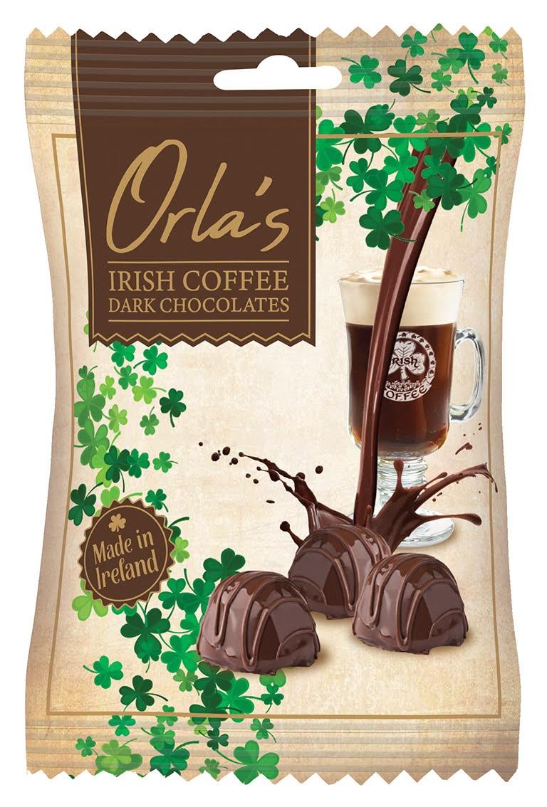 Orla's Irish Coffee Dark Chocolates in a 100g