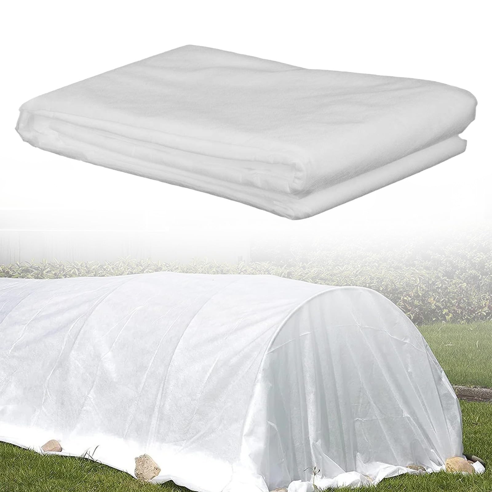 kingsea Horticultural Fleece 40gsm,Garden Fleece 1.5m×5m,Plant Fleece Frost Protection,Large Plant Covers for Winter,Breathable, Freeze-Proof and Durable