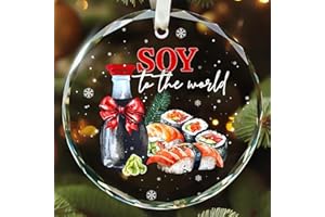 Sushi Ornament - Sushi Christmas Ornaments, Japanese Christmas Ornaments - Glass Ornament