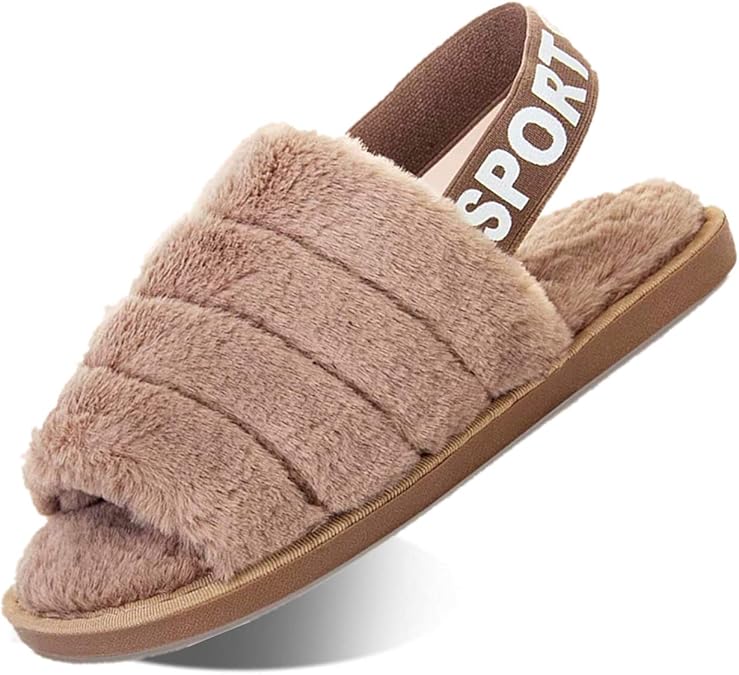 Hausschuhe Damen Winter Warm Plüsche Pantoffeln rutschfeste Flache Flip ...