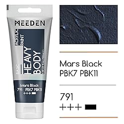 MEEDEN Acrylic Paint Mars Black: Bundled with