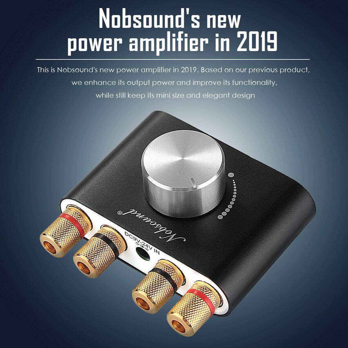 Nobsound Mini Bluetooth Power Amplifier; Stereo HiFi Digital Amp 2.0
