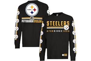 Ultra Game Men's NFL Official Super Soft Supreme Long Sleeve T-Shirt