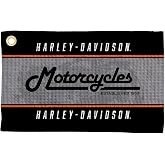 Northwest Harley-Davidson Vintage Stripes Waffle Golf Towel, 16 x 25 in | Officially Licensed, Authentic Textured Fabric, Built-In Hanging Loop, Club and Ball Cleaning, Machine Washable