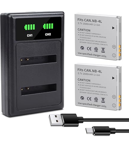 Amazon.com : Kastar 2-Pack NB-5L Battery Replacement for Canon