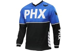 PHX Helios Surge Youth Mountain Biking Jersey Breathable MX Motocross, Dirt Bike, Downhill Shirt with Moisture-Wicking Fabric