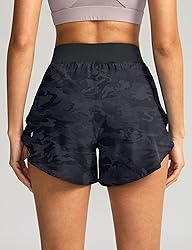 Soothfeel High Waisted Athletic Running Shorts for