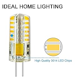 RAYHOO 10pcs G4 LED Bulbs JC Bi-Pin Base Light