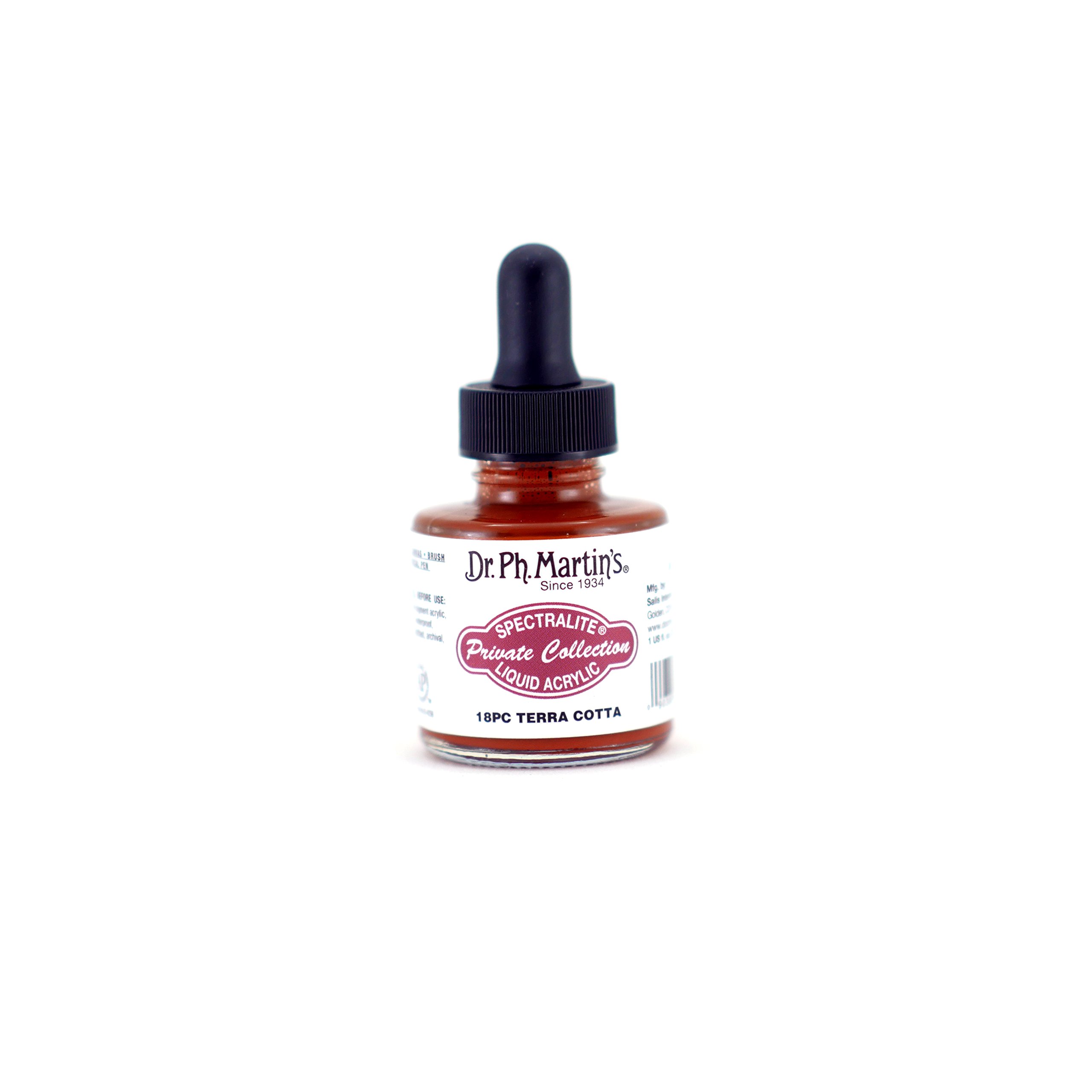 Dr. Ph. Martin's Liquid Ink, Terra Cotta, 1oz