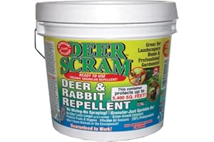 Enviro Pro 1006 Deer Scram Repellent Granular White Pail, 5.75 Pounds, (Packaging May Vary)
