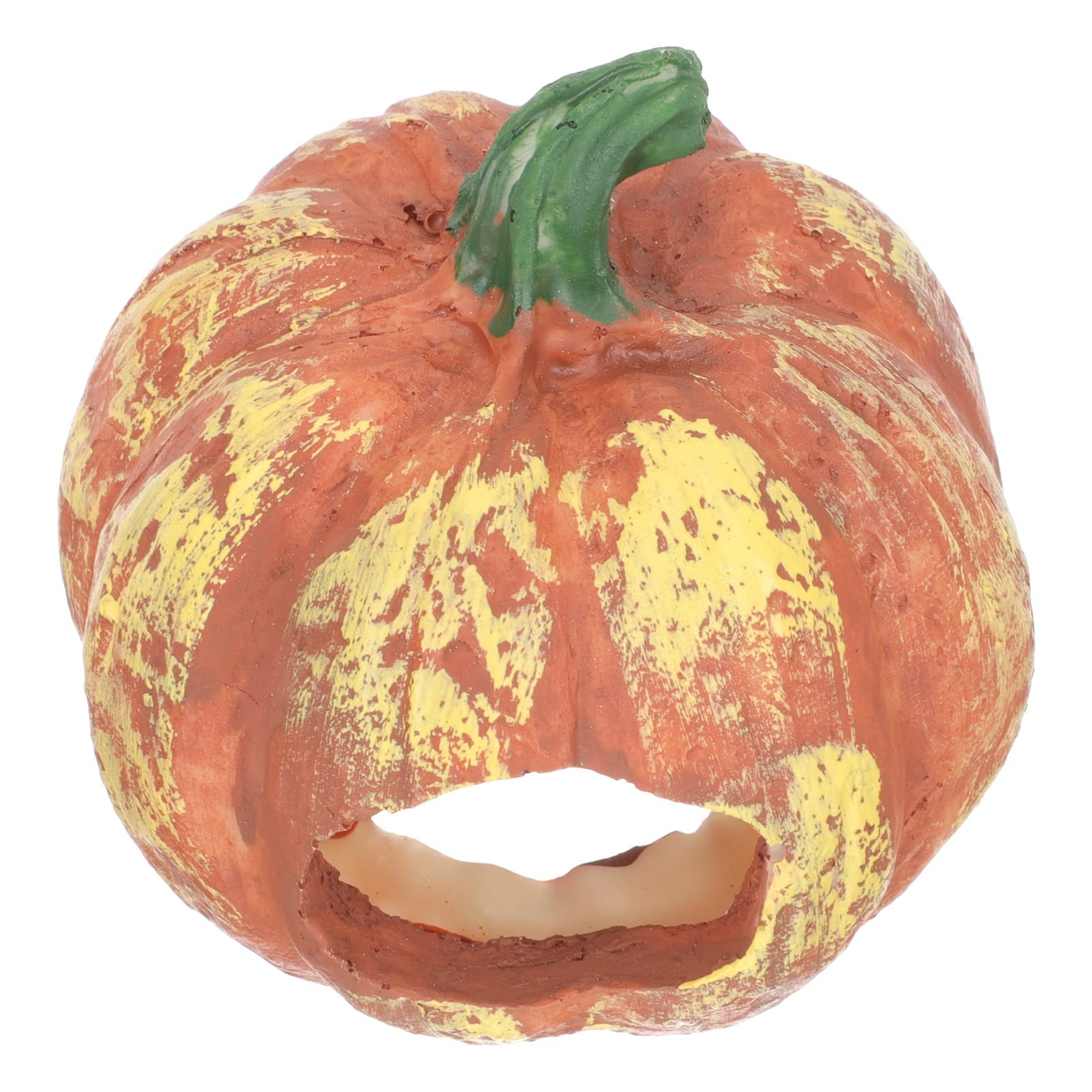 BESPORTBLE Guest Room Essentials Aquarium Pumpkin Decor Resin Fish Tank Decor, Halloween Pumpkin Cave Aquarium Aquarium Home Resin Pumpkin Ornament