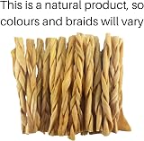 Britten and James 20 Thin Braided Lamb Headskin Sticks for Dogs 280g view 7