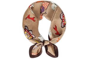 Relang Fashion silk Satin Head Scarf for Women Hair Bandana Hair Scarf Wrap Neck Scarf for Women 27.5×27.5 inches