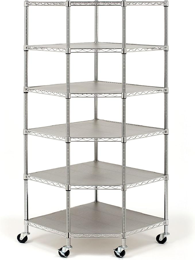 Seville Classics Heavy Duty Steel 6Tier Corner Shelf Amazon.ca Home