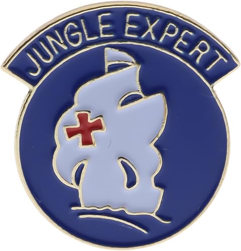 Amazon アメリカ陸軍 ジャングルエキスパート ゴールドトーン 1インチ ハットピン Jchd152 ブローチ 通販