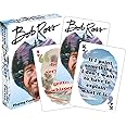 AQUARIUS Bob Ross Playing Cards - Bob Ross Quotes Deck of Cards for Your Favorite Card Games - Officially Licensed Bob Ross Merchandise & Collectibles - Poker Size with Linen Finish