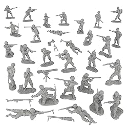 BMC CTS WW2 US Infantry Plastic Army Men - 33pc