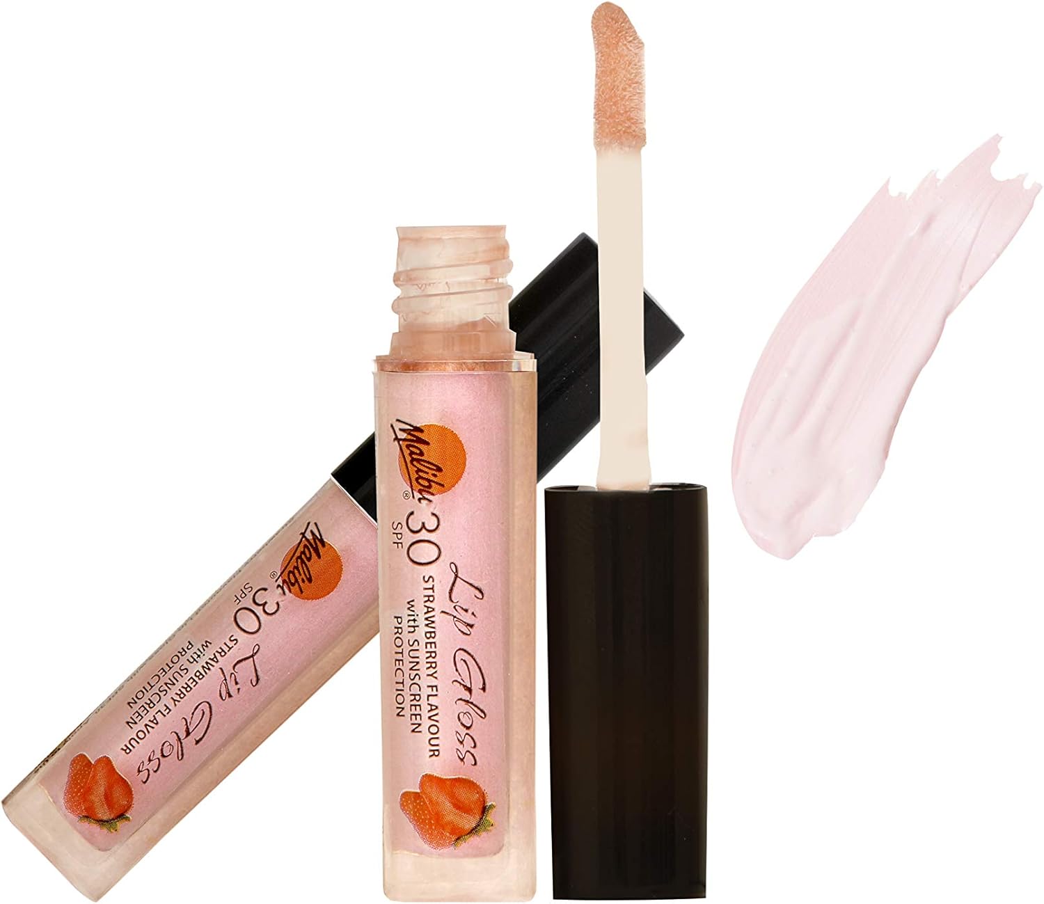 Malibu Sun SPF 30 Sunscreen Lip Gloss, High Protection, Water and Wind Resistant, Coconut and Strawberry, Pack of 2 x 1.5ml - Image 3