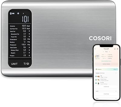 COSORI Smart Kitchen Food Scale with VeSync UK Food Database 1.9M