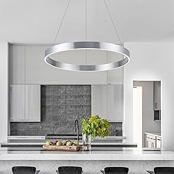 WELAKI Modern Led Chandelier, 1 Ring Circular