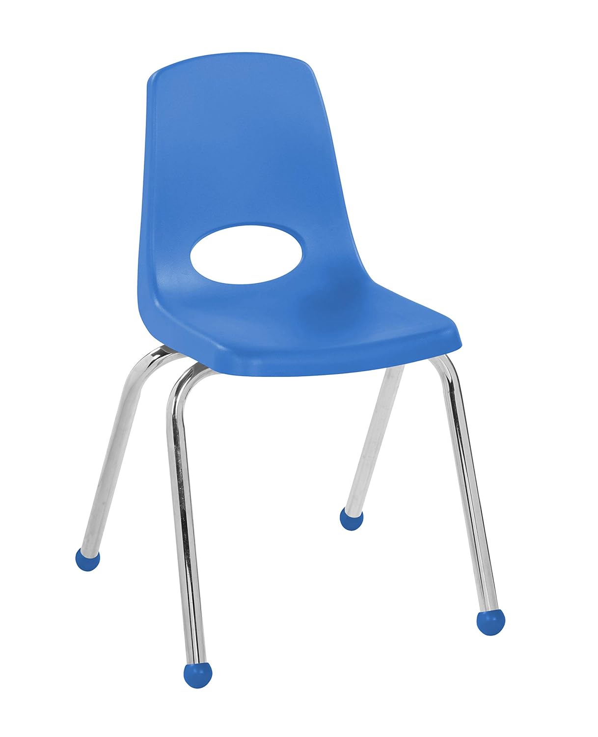 FDP - 10367-BL 16" School Stack Chair,áStacking Student Chairs with Chromed Steel Legs and Ball Glides - Blue (6-Pack): Industrial & Scientific
