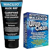 Macujo Aloe Rid Detox Shampoo and Zydot UltraClean Method, Deep Cleans, All Pollutants, Residual Medications, Nicotine, Alcohol, Chlorine, 2nd Hand-Smoke
