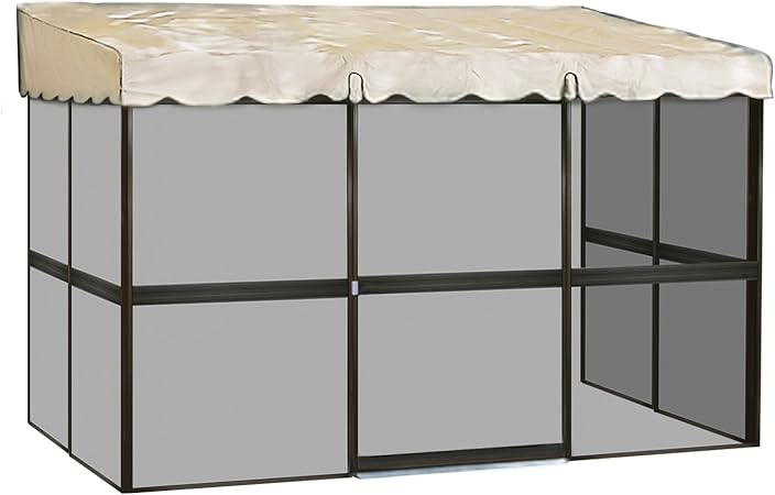 Amazon Com Patio Mate 7 Panel Screen Enclosure 79365 Brown With