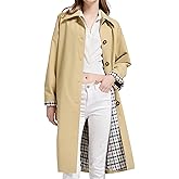 Orolay CHIIONE Trench Coat Women Waterproof Single Breasted Lightweight Rain Jacket with Deep Pockets for Spring & Travel