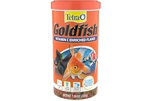 Tetra Goldfish Flakes, Nutritionally Balanced Diet For Aquarium Fish, Vitamin C Enriched Flakes, 7.06 oz