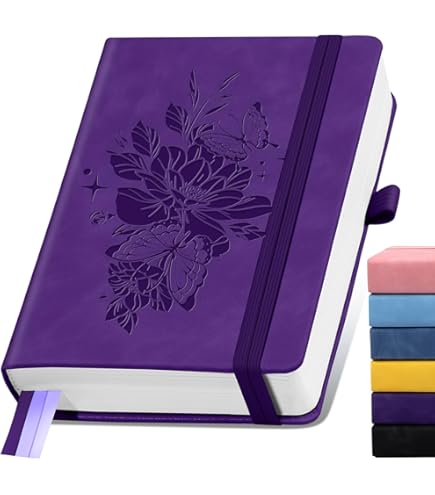 Diario Forrado: 365 Páginas A4, Cuaderno Grande De Piel De Tapa Dura Para Mujeres Y Hombres, Escritura Diaria Para El Trabajo, Toma De Notas, Papel Grueso De 100 G/m² (8.5 X 11