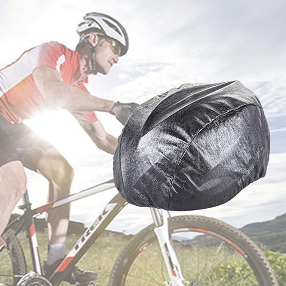 Vorcool Cubiertas De Cascos Para Bicicletas Funda Impermeable Para La Lluvia A Prueba De Polvo Ciclismo Cubierta De Casco Para Bicicletas Negro Amazon Es Deportes Y Aire Libre