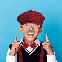 JcHrmers 7 PCS 100 Days of School Old Man Costume