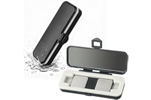 GENERTURBO Hard Kardiamobile EKG Monitor Case Fit for KardiaMobile 1L, Durable, Waterproof & Shockproof Kardia Mobile Heart Monitor Protector Quick Access (1L-Black)