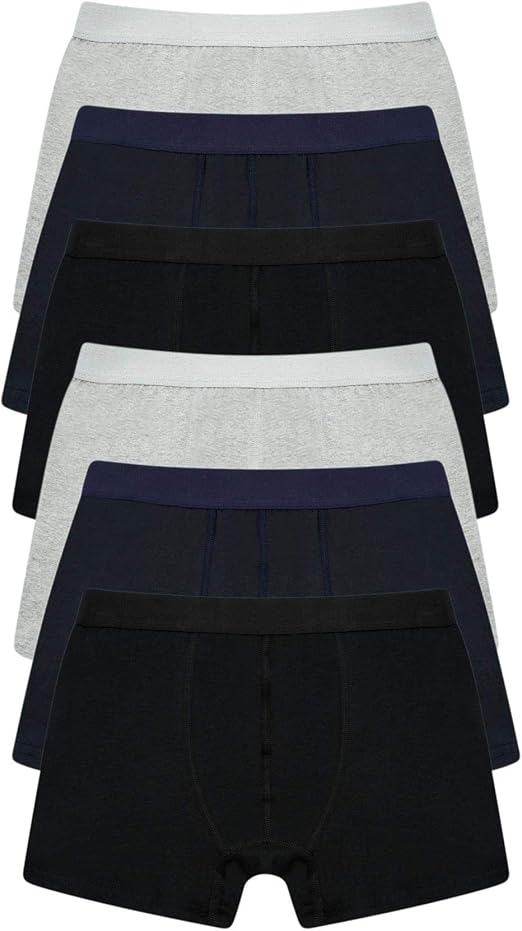 Sock Stack Essentials Mens Boxer Shorts Cotton Rich Boxershort Comfort