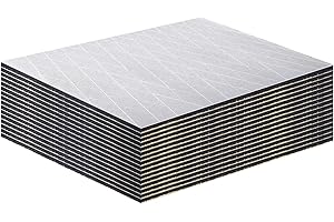 AggSound 394mil 18sqft Thickened Sound Deadener for Cars -Aluminum Foil Foam Noise Deadening Material-Heat Shield Insulation Dampening Mat