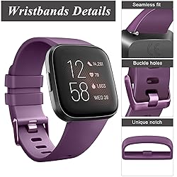 AK Sports Bands Compatible for Fitbit Versa, Soft