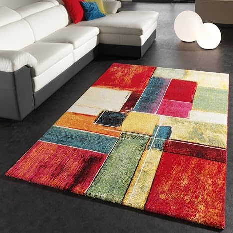 Teppich Modern Designer Teppich Bunt Totenkopf Skelett Design