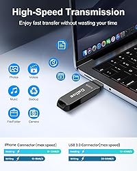 Gulloe 512GB iPhone Flash Drive for Photos, Memory