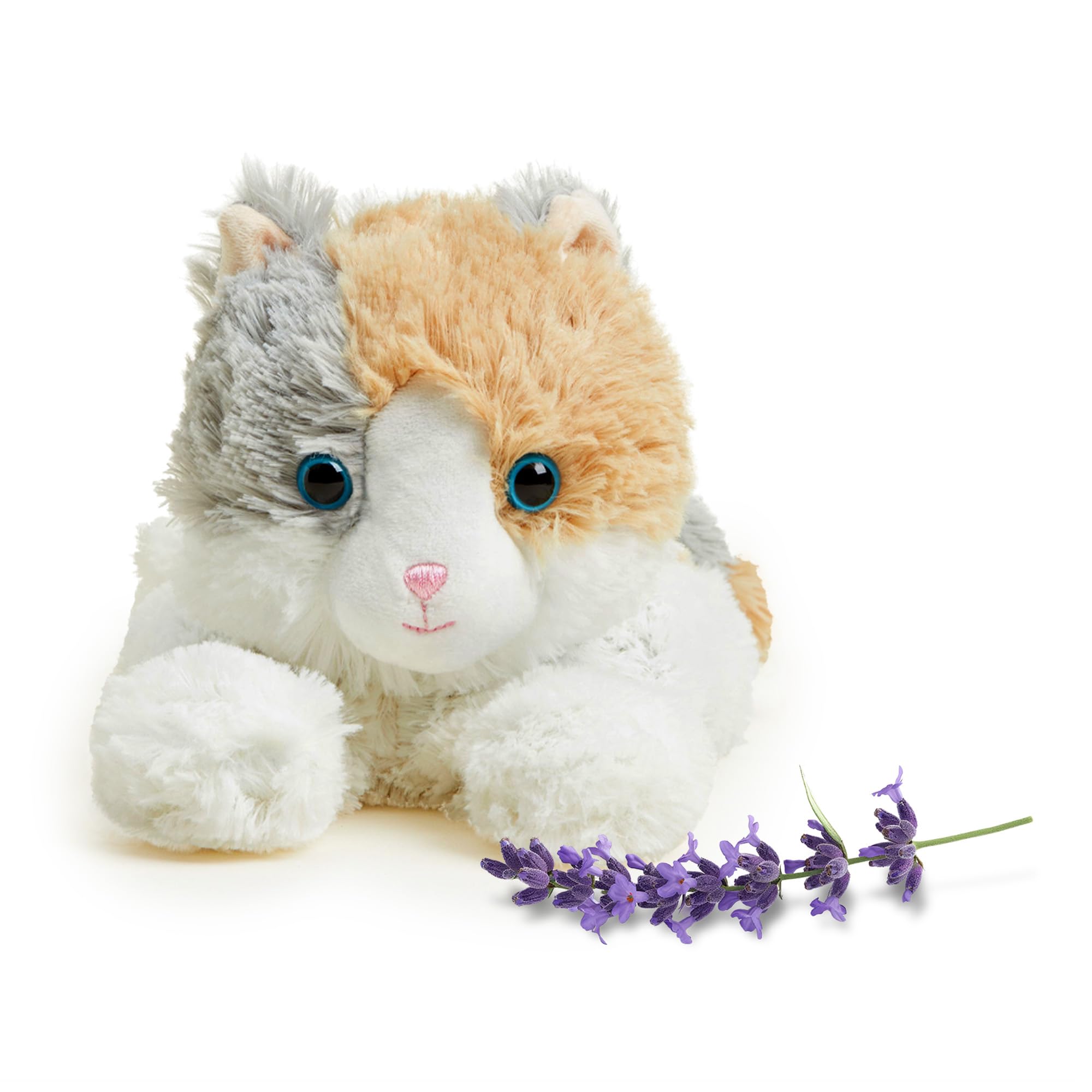 Photo 1 of warmies Microwavable & Weighted Stuffed Animals, Calico Cat - Heated Stuffed Animal Plushie for Warmth & Comfort - Cute Soft Plush Toys for Adults & Children (Boys, Girls, Babies & Toddlers)